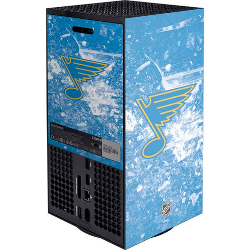 NHL St. Louis Blues Iced XBox Series X Digital Edition Console Skin